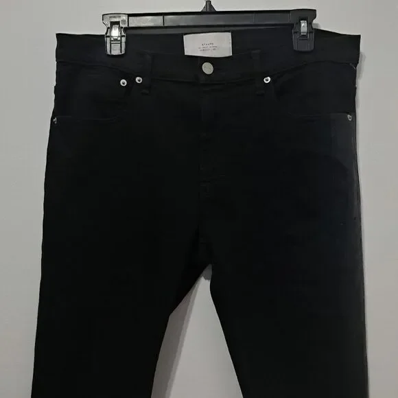 Stampd 1761 Striped DenimSkinny Jeans Size 33 Black